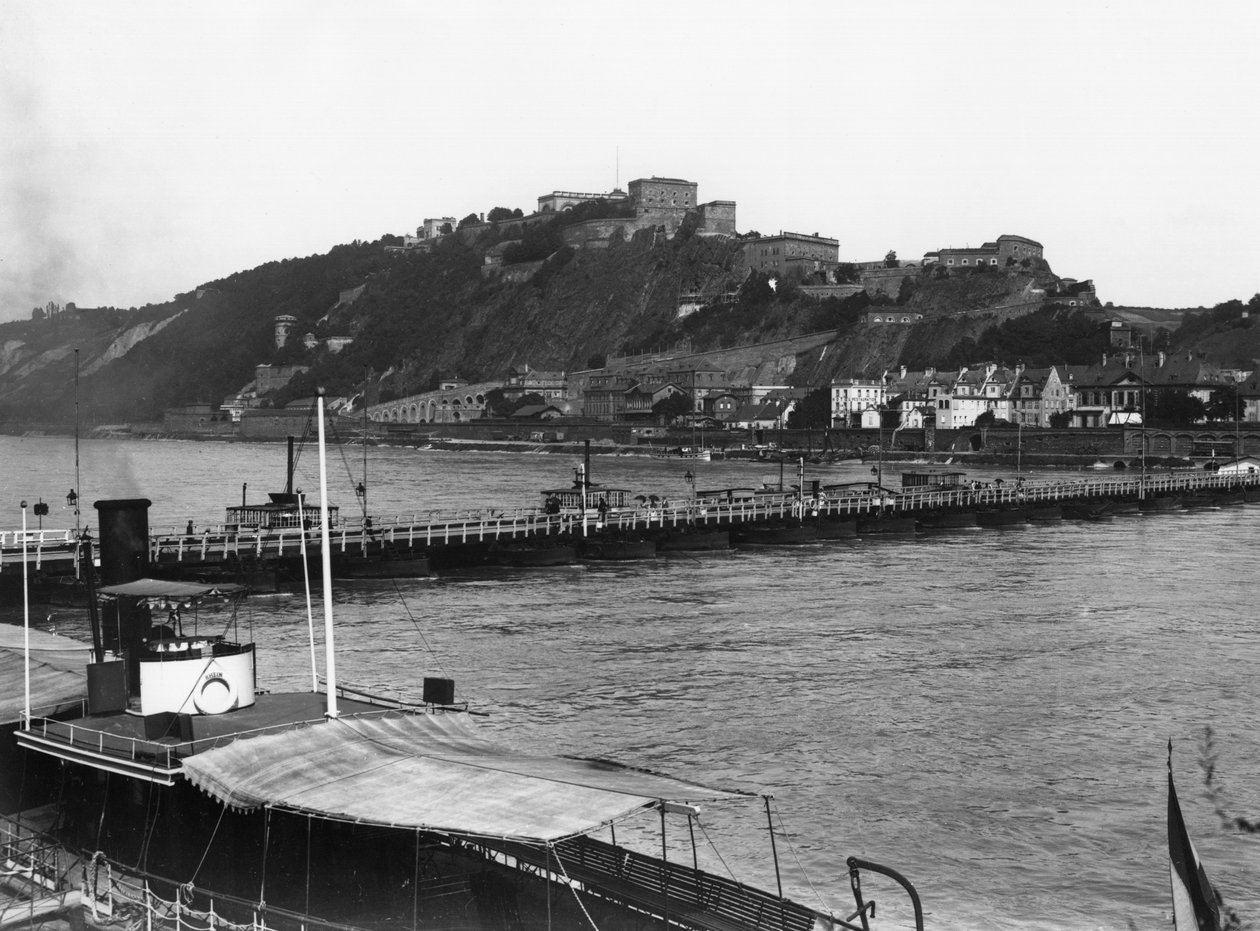 Koblenz, Ehrenbreitstein, 1910 körül alkotó: Jousset