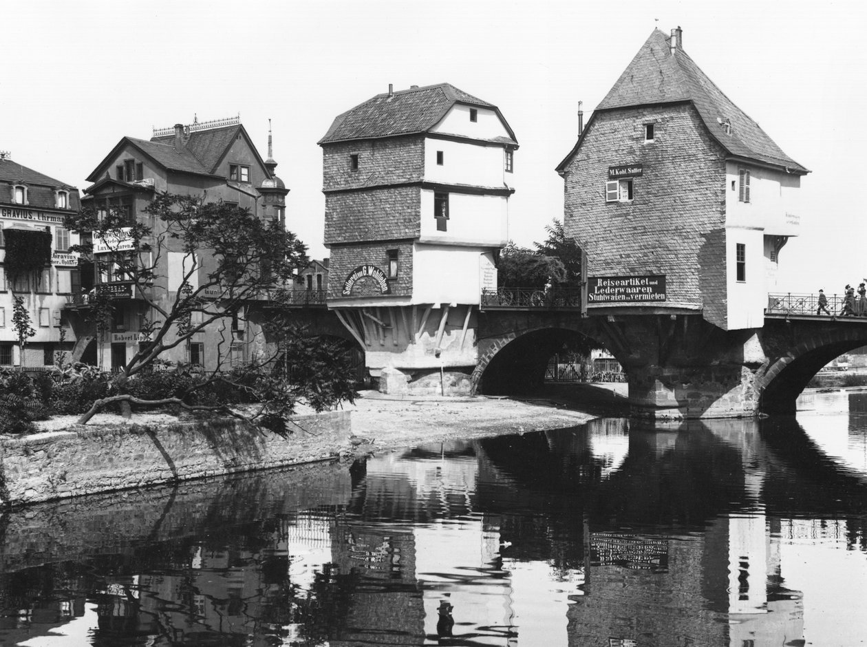 A híd közelében, Bad Kreuznach, 1910 körül alkotó: Jousset