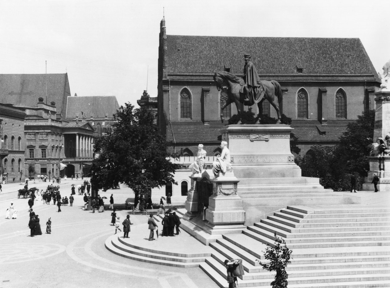 Kilátás Schweidnitzre, Breslau (a mai Wroclaw) Lengyelország, 1910 körül alkotó: Jousset