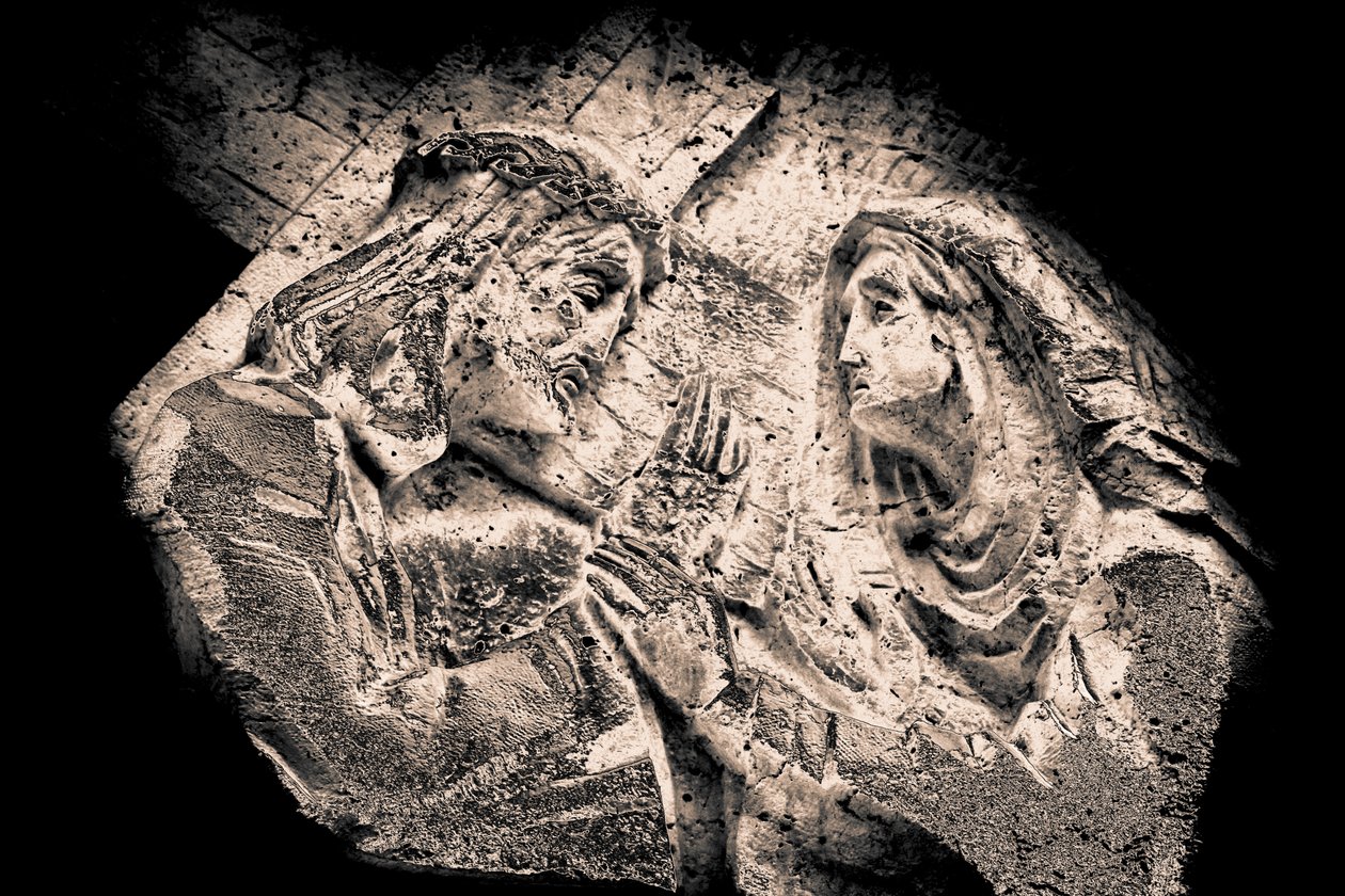 Jézus és Mária, a sorozatból, Stations of the Cross 2015 (fotó) alkotó: Joy Lions