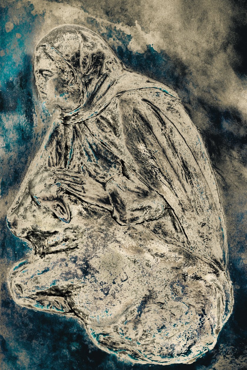 Szolga a jászolban (Este), 2016 (fotó) alkotó: Joy Lions