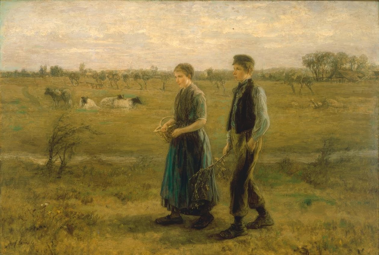 Félénk szerelem alkotó: Jozef Israëls