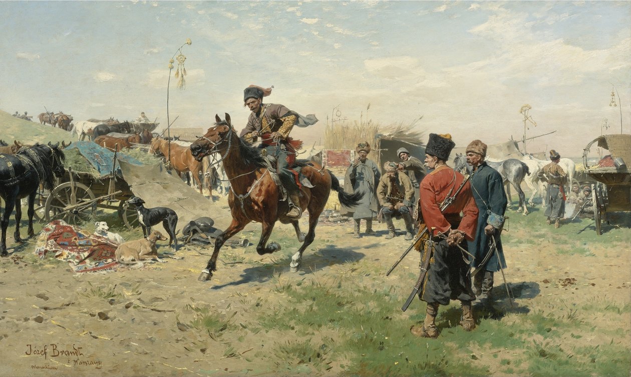 A zaporozsi kozákok alkotó: Jozef Brandt