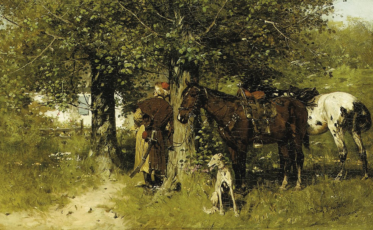 A találkozás, 1881 alkotó: Jozef Brandt