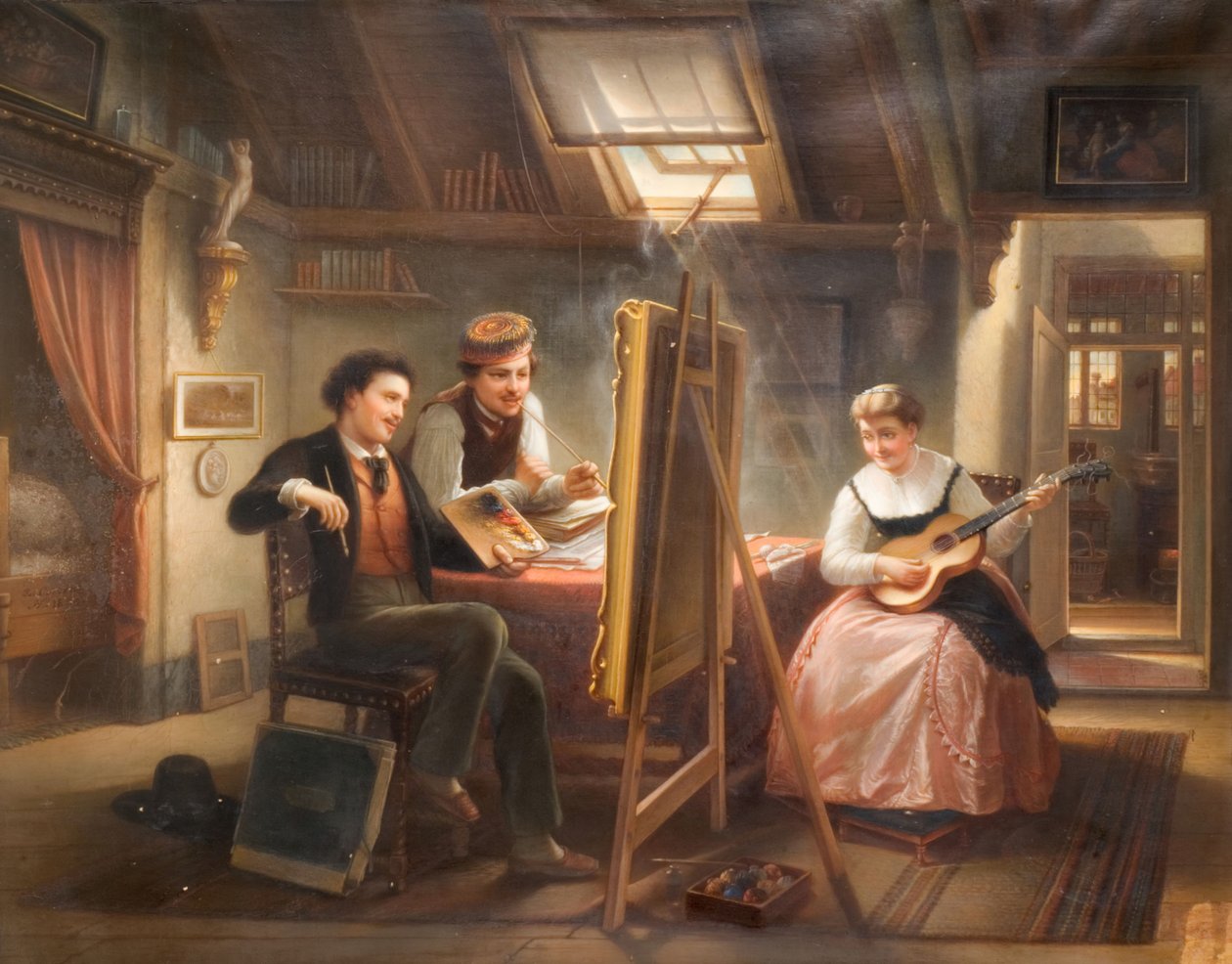 A Művész Stúdiója, 1869. alkotó: Jozef Cornelius Correns