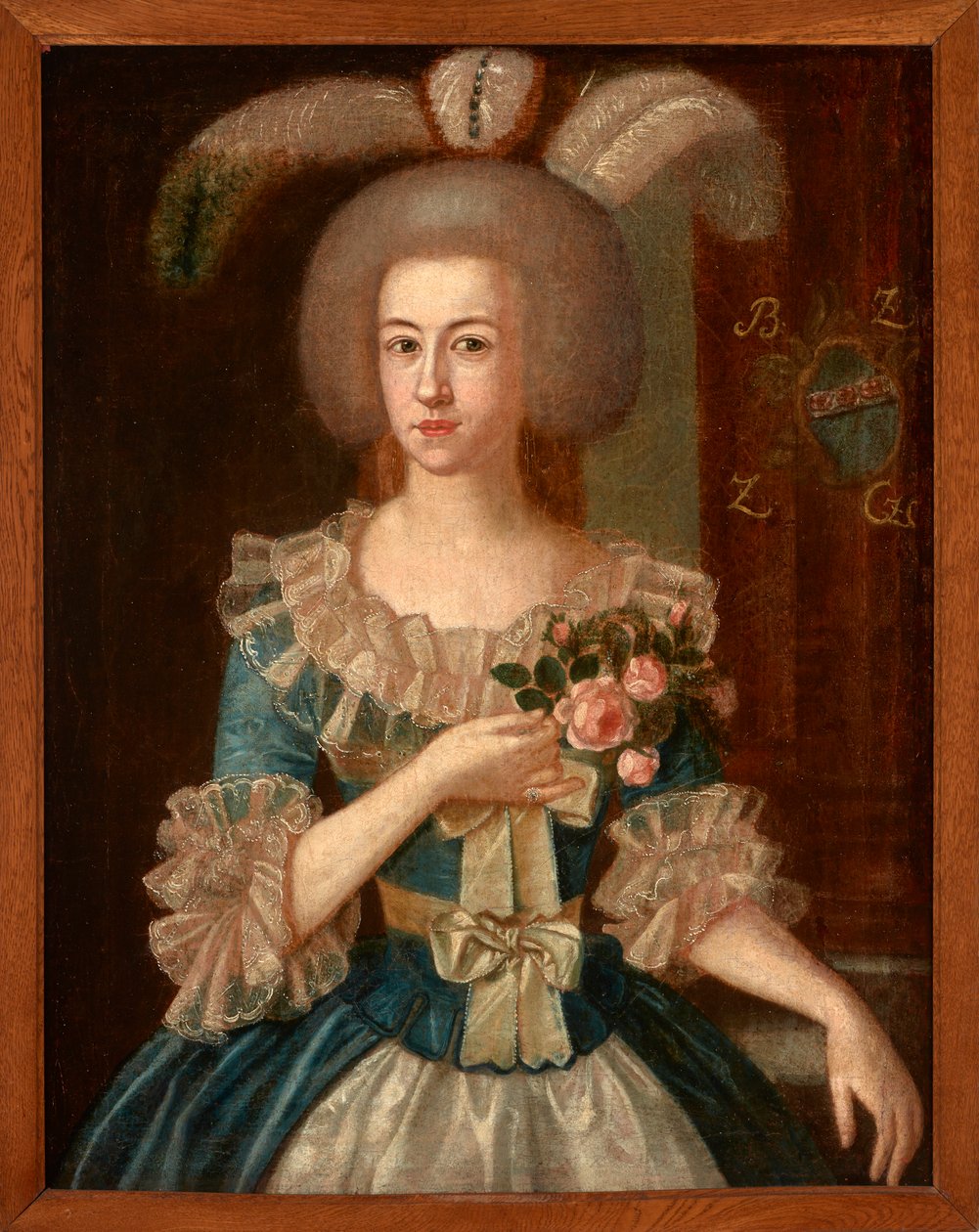 Egy ismeretlen nő portréja. 1790-1805 (olaj, vászon) alkotó: Jozef Faworski