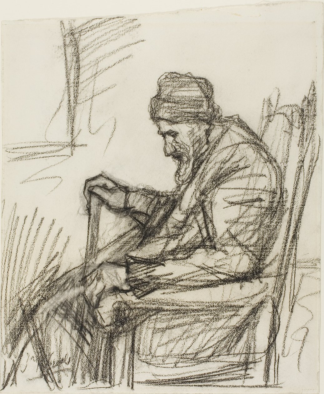 Ülő Öreg alkotó: Jozef Israëls