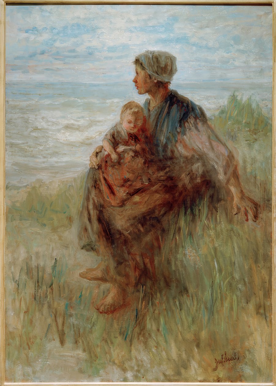 A Távolba bámulva alkotó: Jozef Israëls