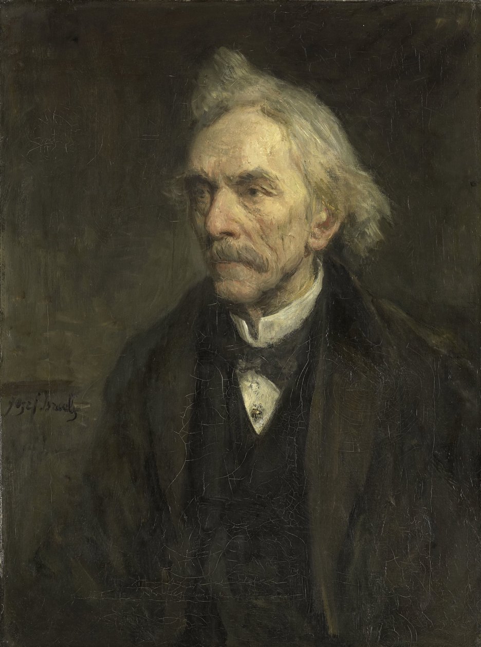 Louis Jacques Veltman (1817-1907). színész alkotó: Jozef Israëls
