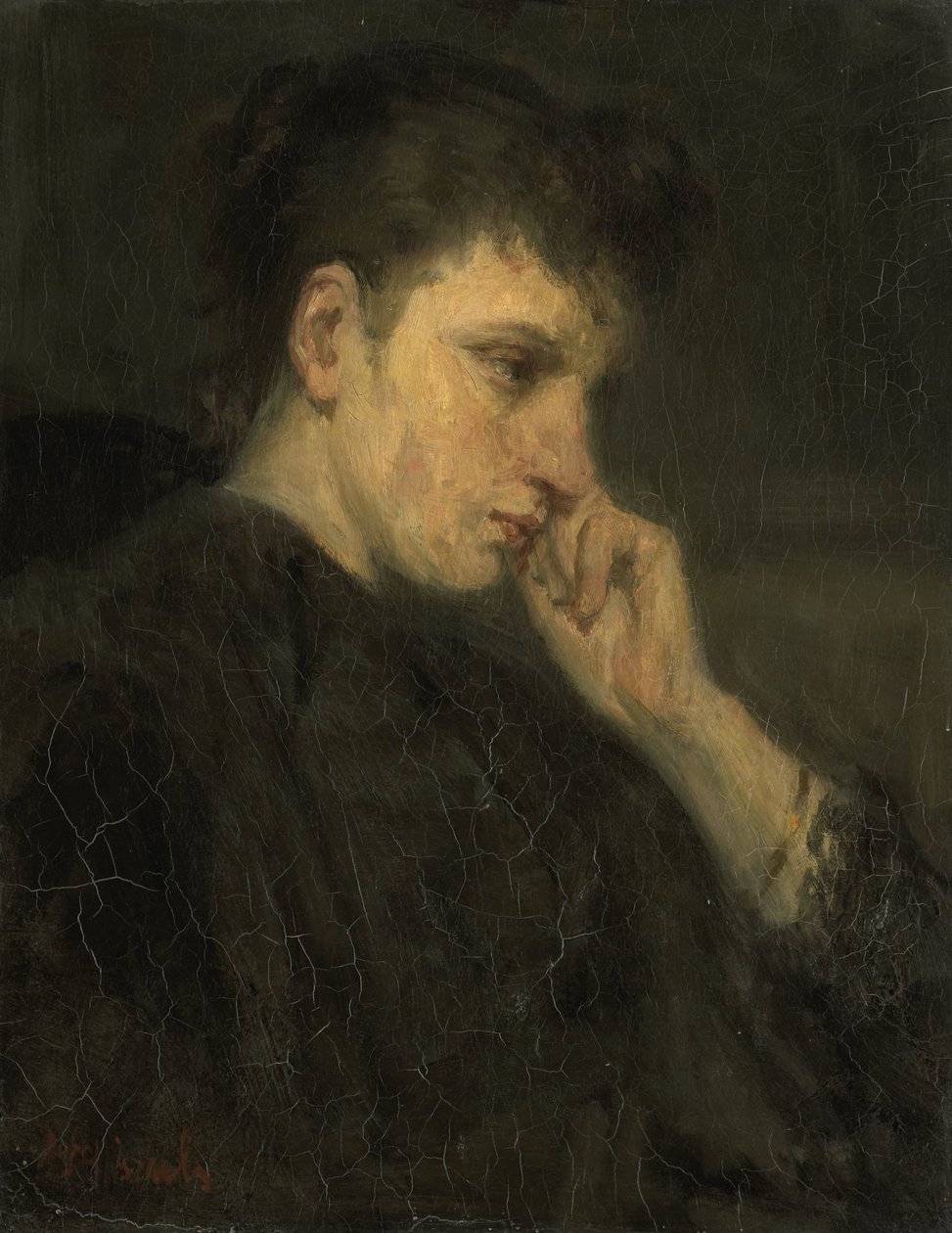 "Melankólia" (eredeti cím) alkotó: Jozef Israëls