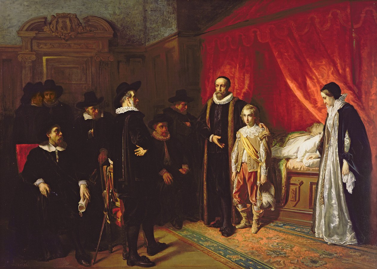 Csendes Vilmos halála (1533-84) Hollandia Stadholdere alkotó: Jozef Israëls
