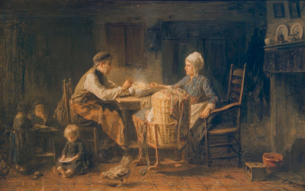 A takarékos étkezés alkotó: Jozef Israëls
