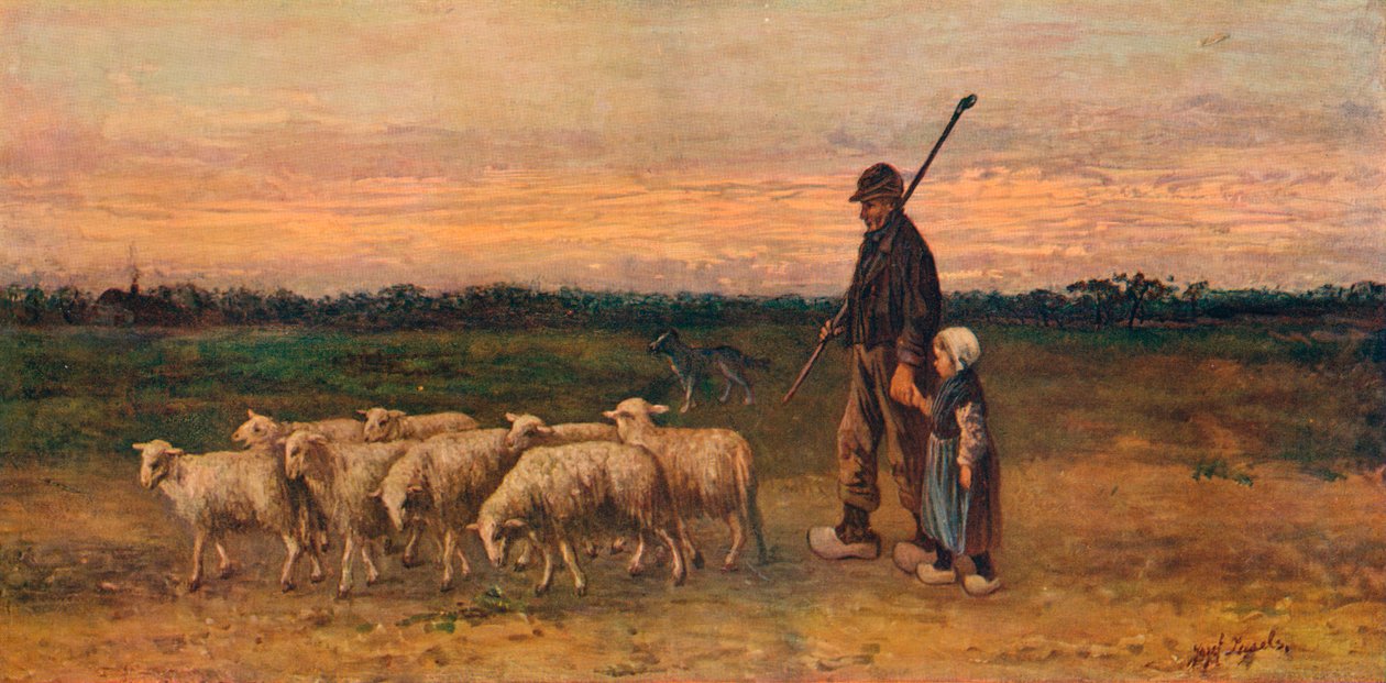 A nyáj visszatérése, 1899 alkotó: Jozef Israëls