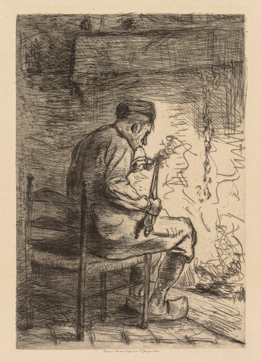 A dohányos. alkotó: Jozef Israëls