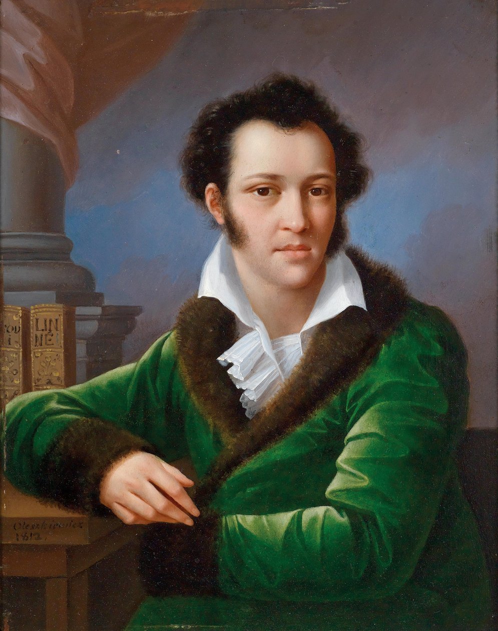 Fjodor Ivanovics Tolsztoj gróf 1782-1846, az amerikai néven ismert portréja, 1812. alkotó: Jozef Oleszkiewicz
