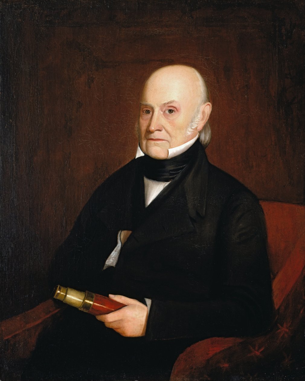 John Quincy Adams, az Egyesült Államok 6. elnökének portréja (1767-1848) alkotó: Jr. William Hudson