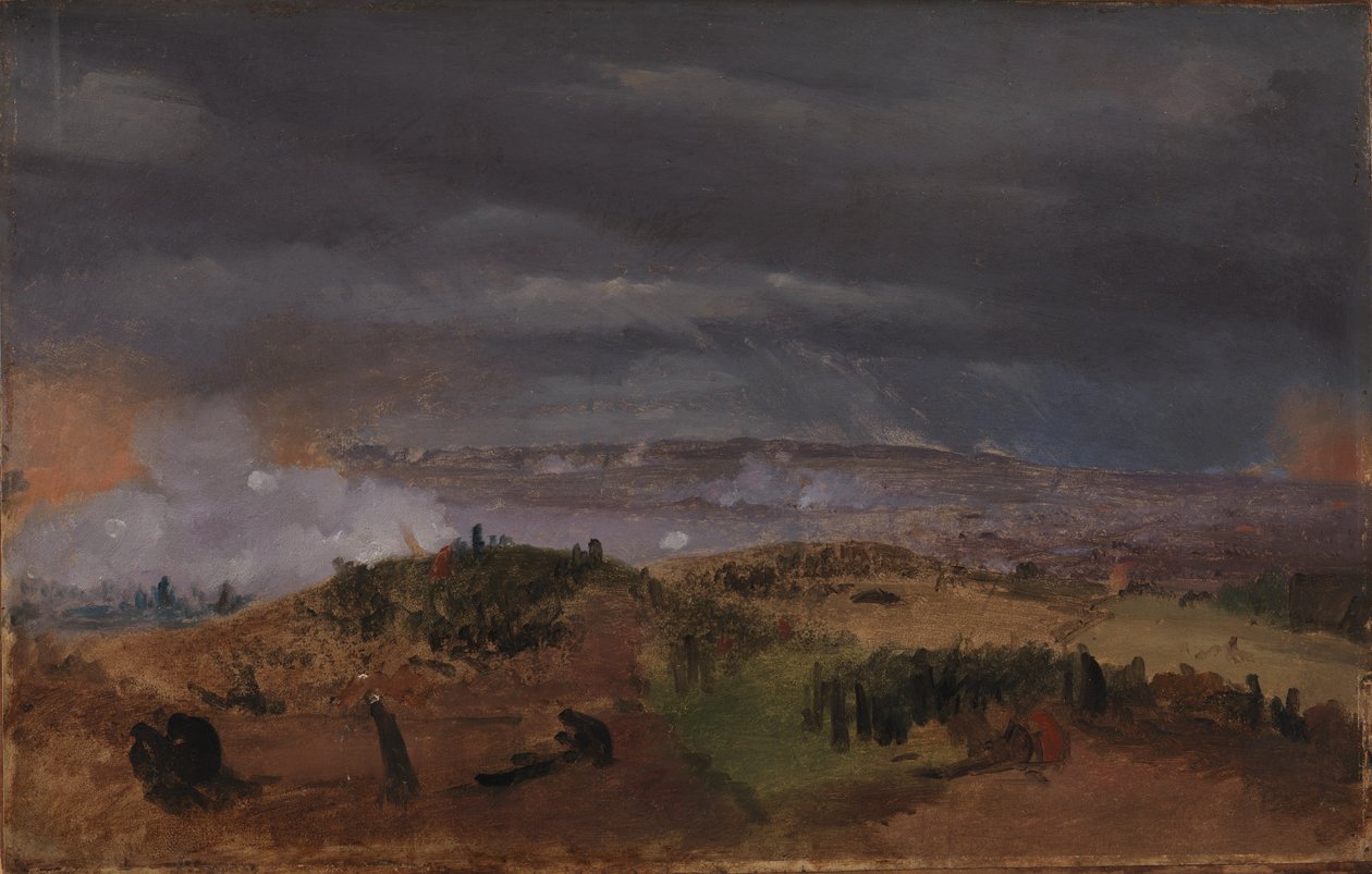 Az istedi csata 1850. július 25. Tanulmány alkotó: Jørgen V. Sonne