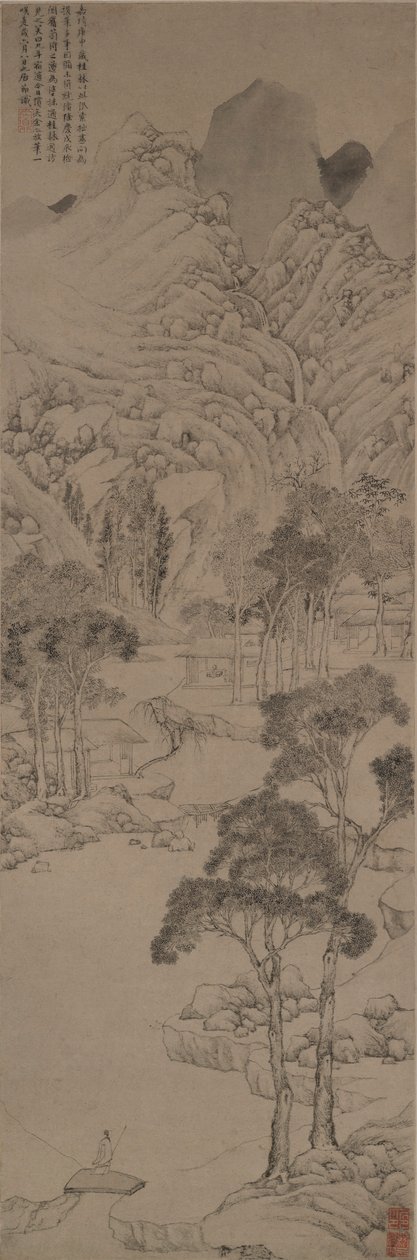 Táj Wen Zhengming stílusában alkotó: Ju Jie