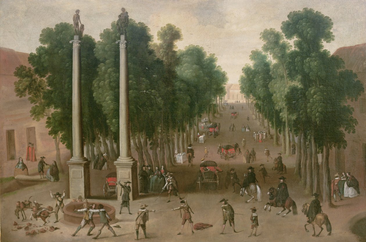 Egy piactér Sevillában, 1650 körül alkotó: Juan Bautista Martinez Del Mazo