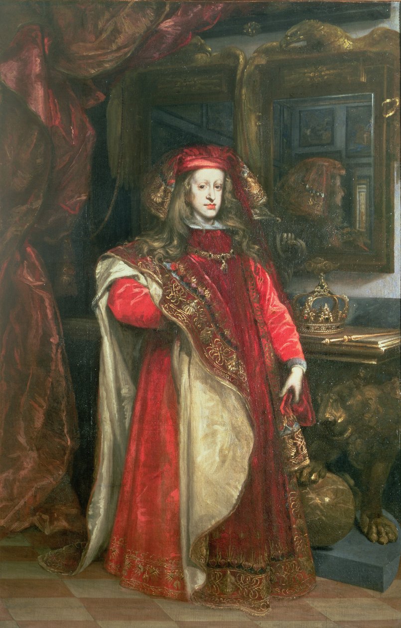 Károly spanyol király (1661-1700) az Aranygyapjú Rend köntösében alkotó: Juan Carreño de Miranda