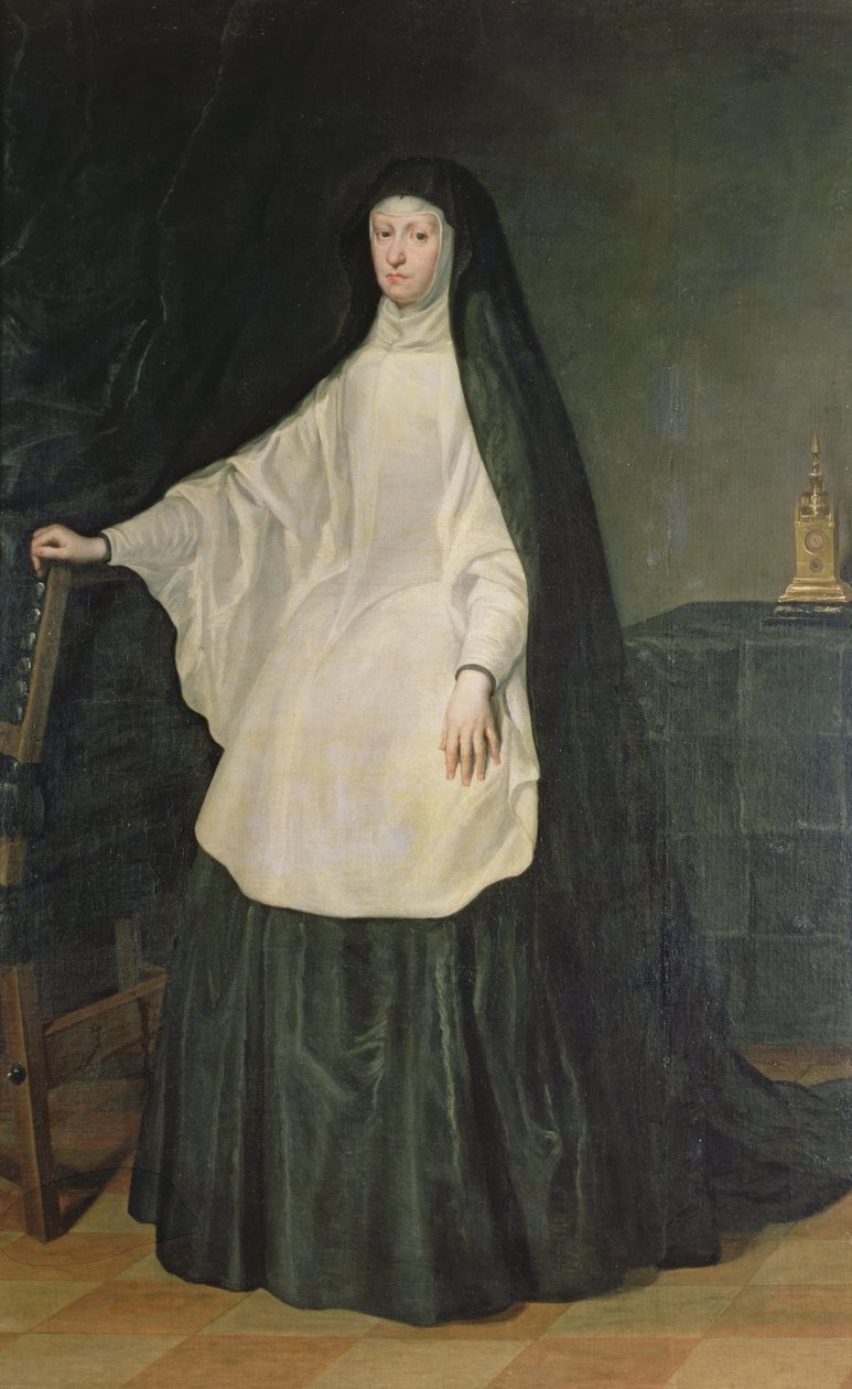Mariana osztrák királynő gyászol alkotó: Juan Carreño de Miranda