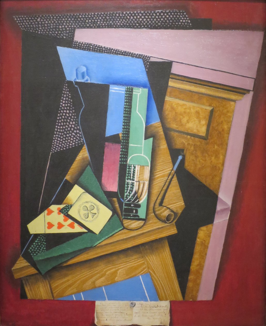 Csendélet verssel alkotó: Juan Gris