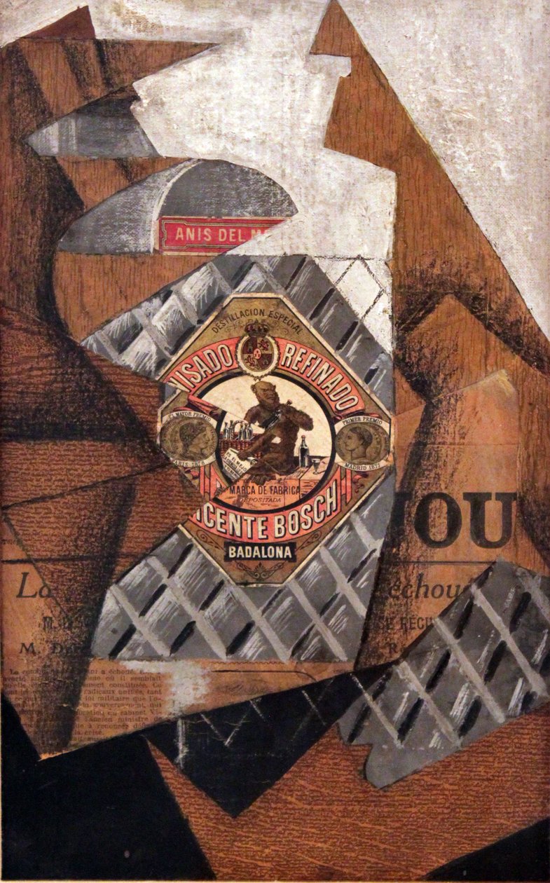Üveg Anis del Mono alkotó: Juan Gris