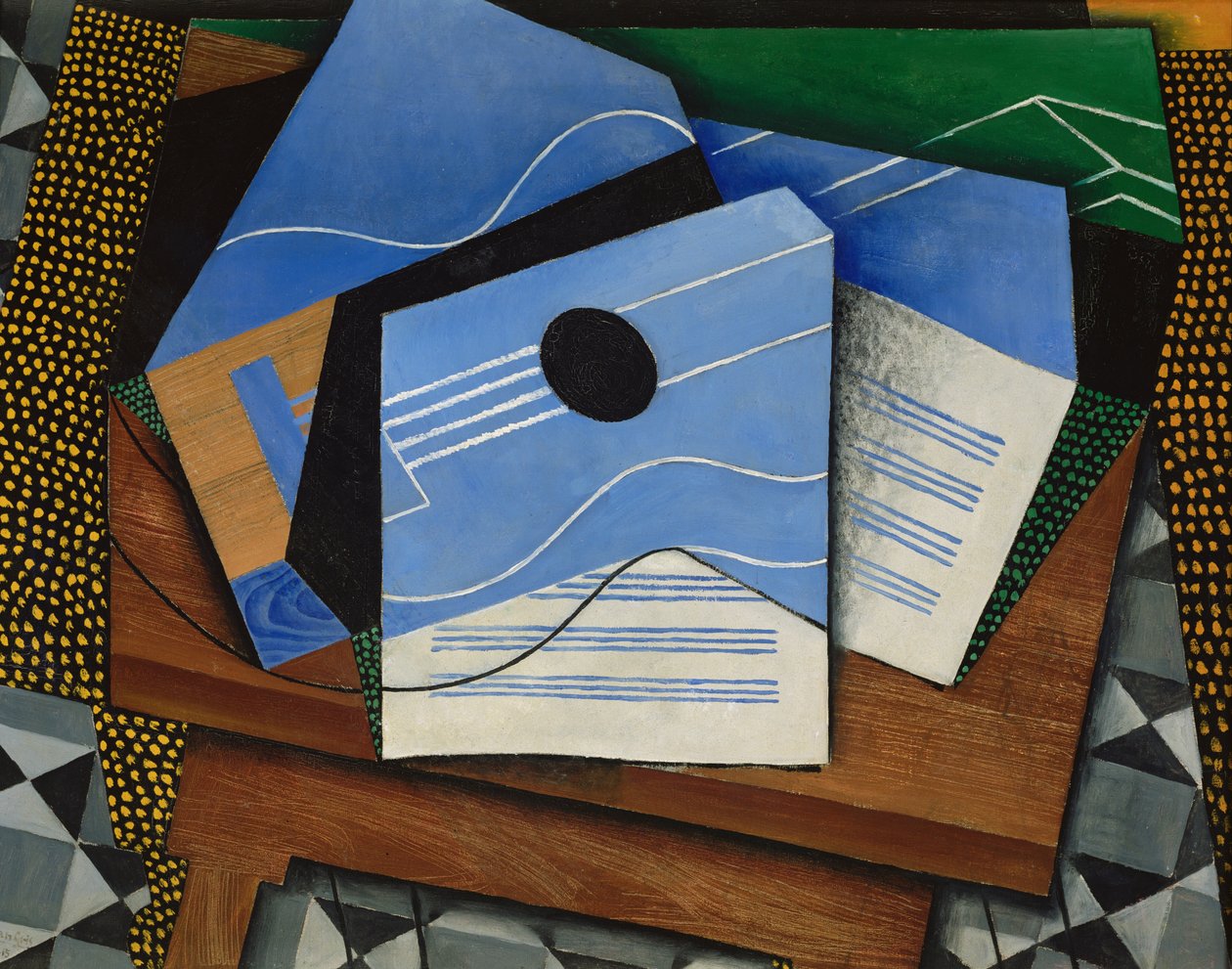 Gitár az asztalon alkotó: Juan Gris