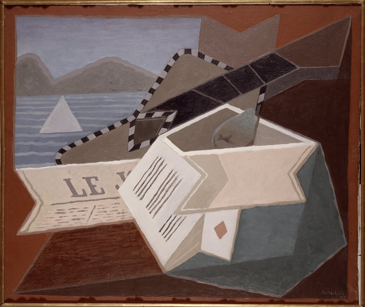 A gitár a tenger előtt alkotó: Juan Gris
