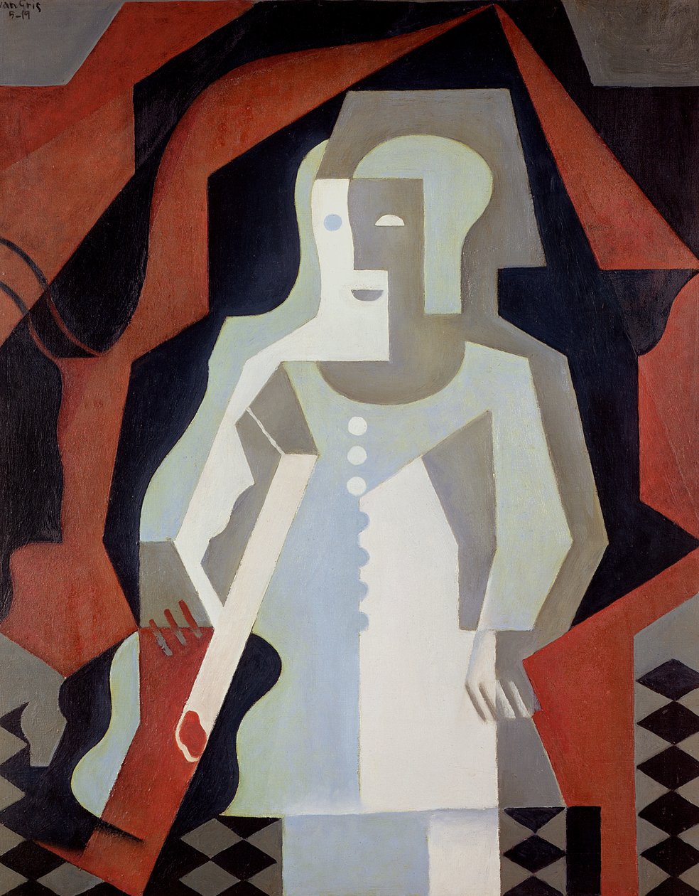 Pierrot, 1919 alkotó: Juan Gris