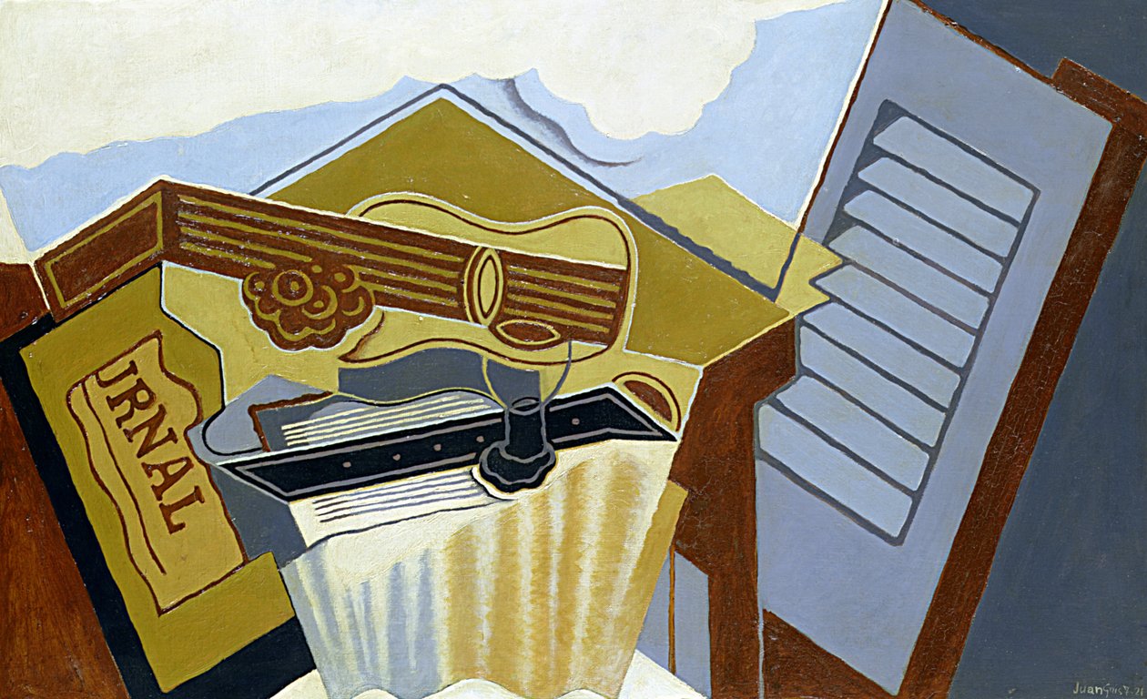 Csendélet fehér felhővel alkotó: Juan Gris
