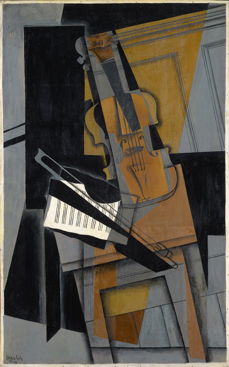 A hegedű, 1916 alkotó: Juan Gris