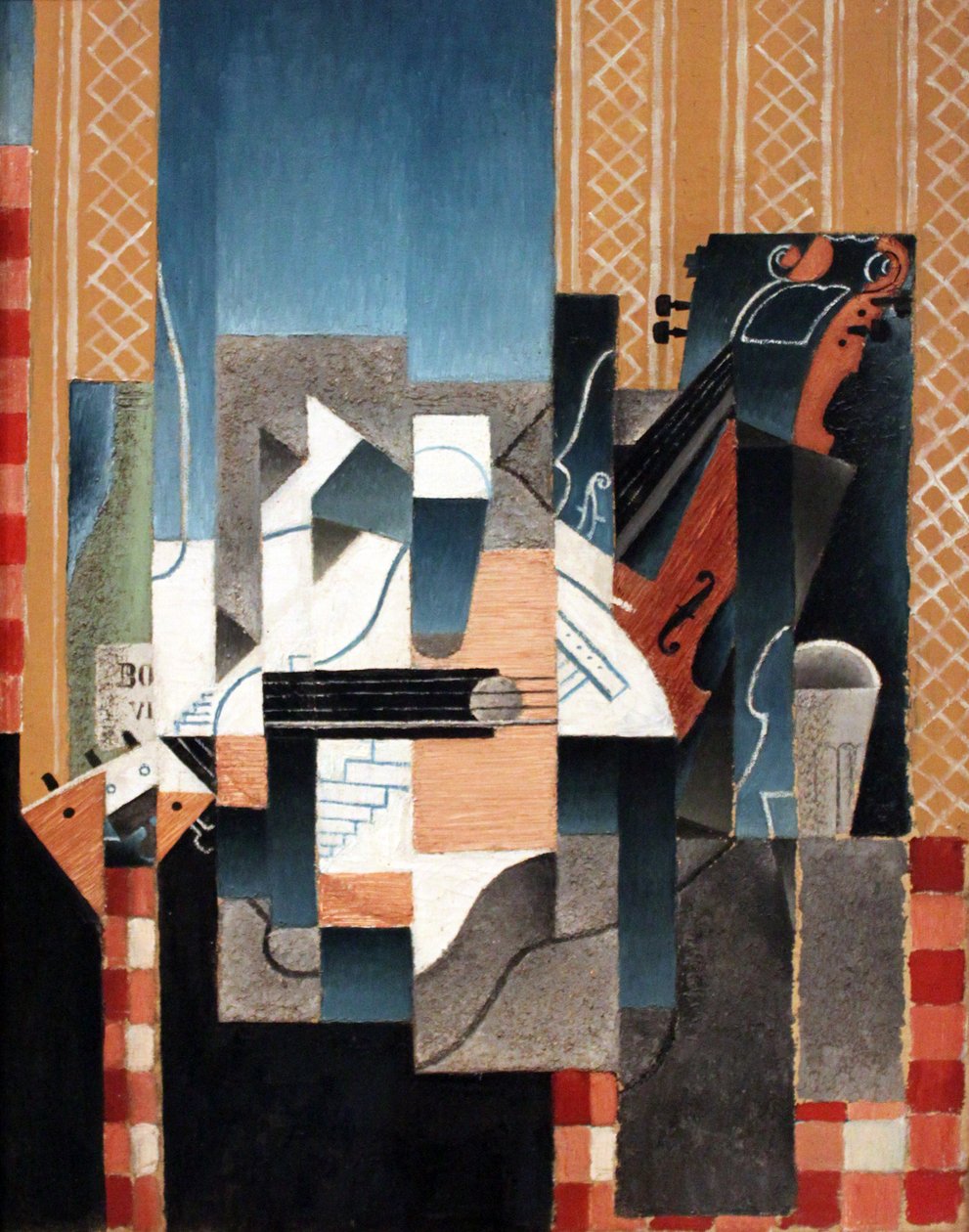 Hegedű és gitár alkotó: Juan Gris