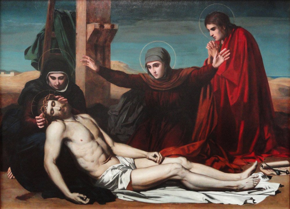 Jézus Krisztus letétele alkotó: Juan Leon Palliere