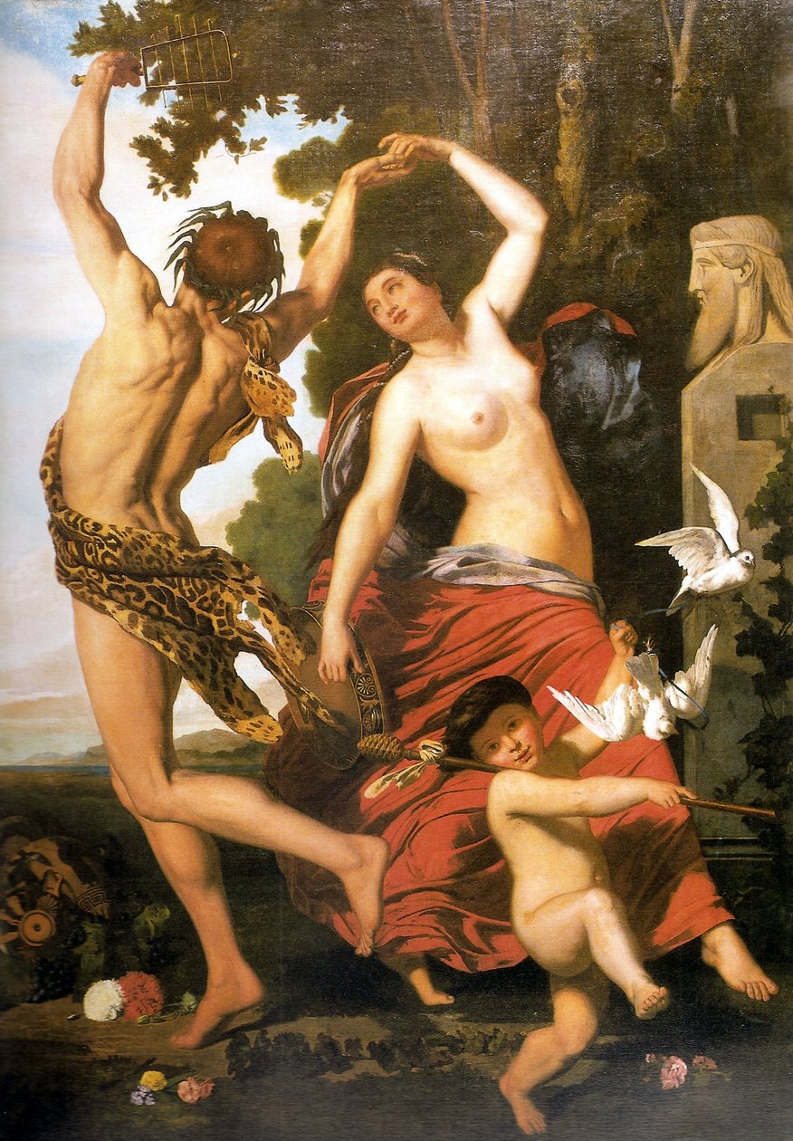 Faun és Bacchant alkotó: Juan Leon Palliere