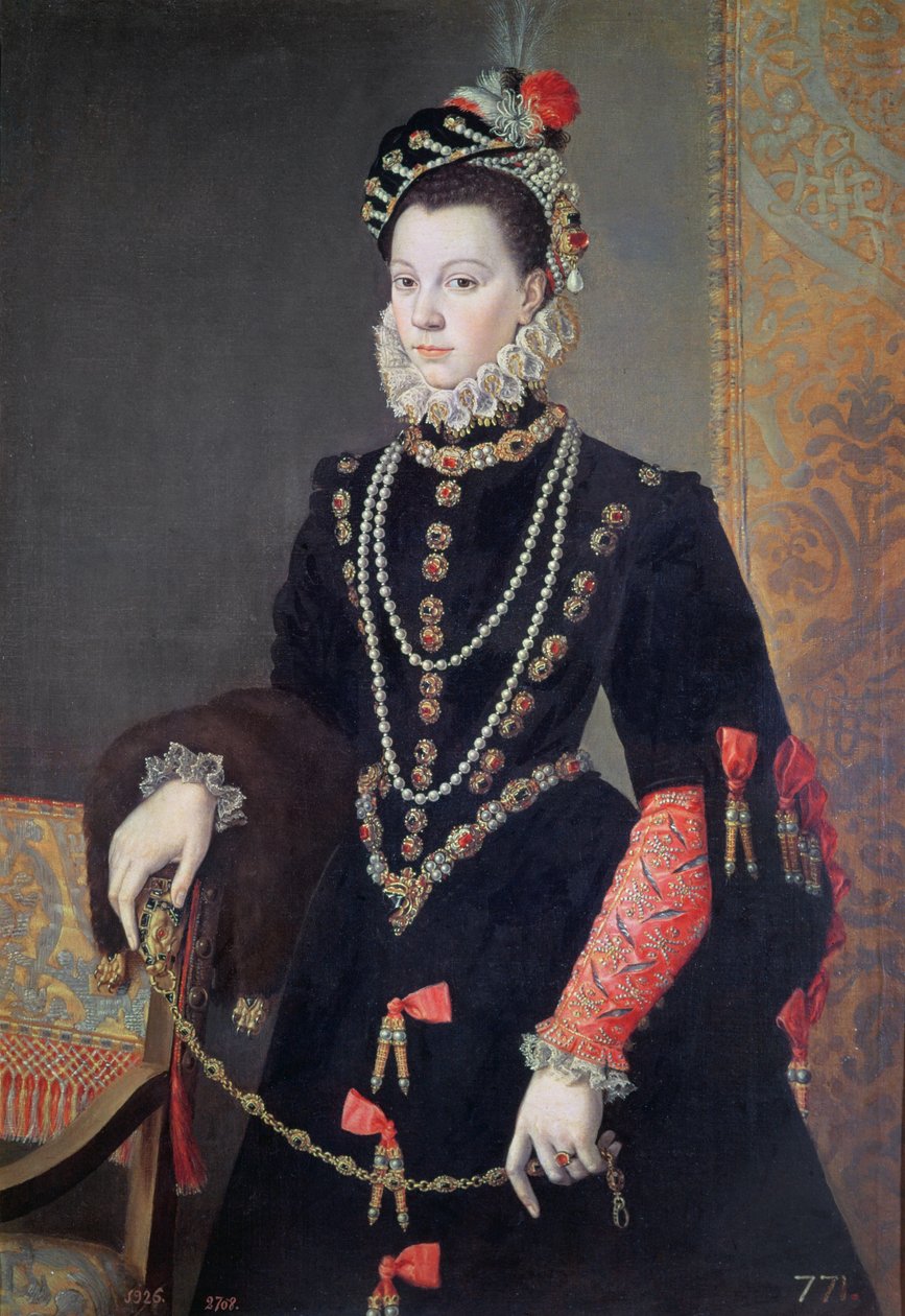 Elizabeth de Valois, 1605 körül alkotó: Juan Pantoja de la Cruz