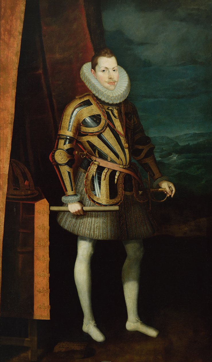 III. Fülöp (1578-1621) spanyol király, 1606 alkotó: Juan Pantoja de la Cruz