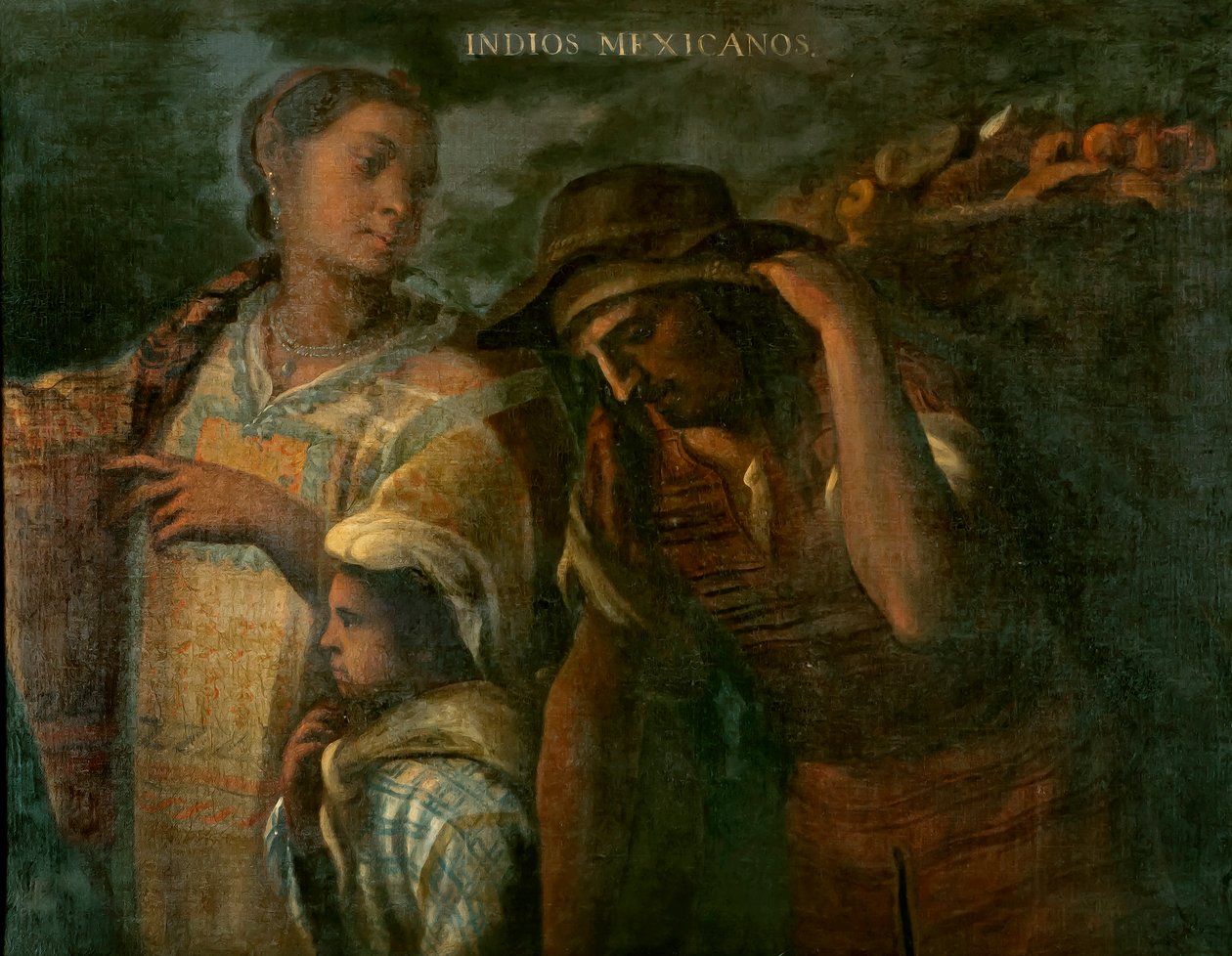Mexikói indiánok, 1715 körül alkotó: Juan Rodríguez Juárez