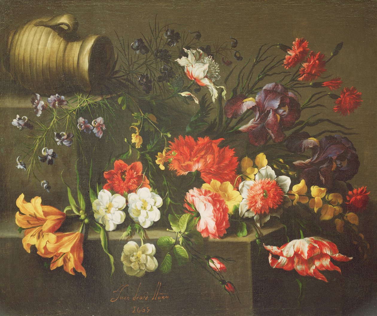 Virágok a párkányon, 1665 alkotó: Juan de Arellano