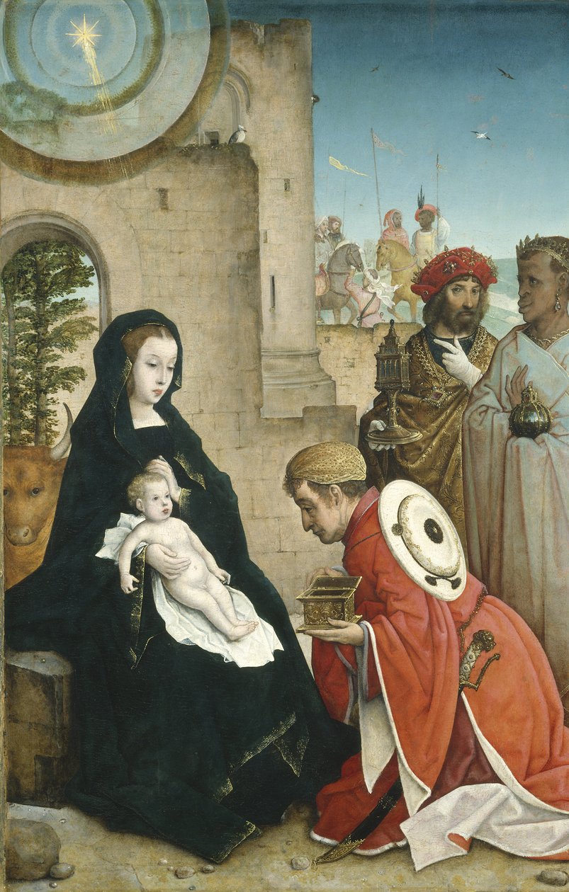 Mágusok imádása, 1508-19 alkotó: Juan de Flandes