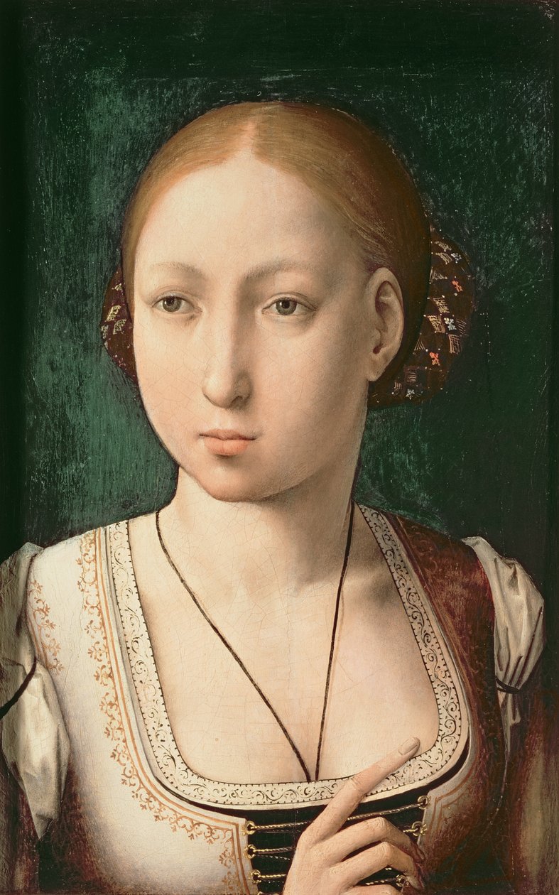 Kasztíliai Juana vagy Joanna, az „őrült” (1479-1555) Aragóniai Ferdinánd (1452-1516) és Kasztíliai Izabella (1451-1504) lánya, 1500 (panel) alkotó: Juan de Flandes