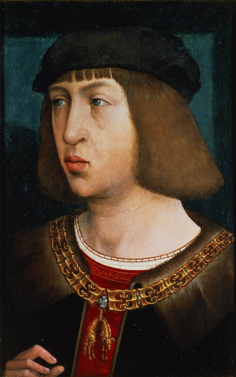 I. Fülöp spanyol (1478-1506), I. Maximilianus (1459-1519) és burgundi Mária (1457-82) fia, 1500 (panel) alkotó: Juan de Flandes