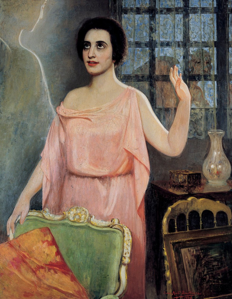 Margarita Xirgu (1888-1969) portréja, a "la Xirgu en cristalline", a Quinteros fivérek által (olaj, vászon) alkotó: Juan Antonio Benlliure y Gil
