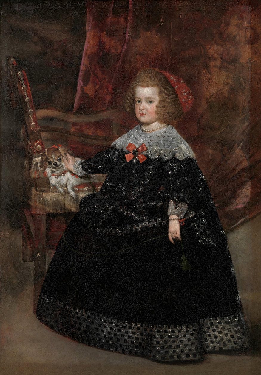 Maria Teresa 1638-1683, Spanyolország gyermeke, kb. 1645. alkotó: Juan Battista Martinez del Mazo