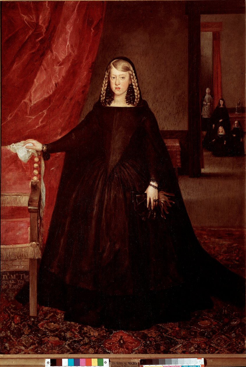 Az osztrák Marguerite Therese (Marguerite-Therese) portréja (1651-1673) Juan Bautista Martinez del Mazo (? -1667) festménye 17. századi Madridi Prado Múzeum alkotó: Juan Bautista Martinez Del Mazo