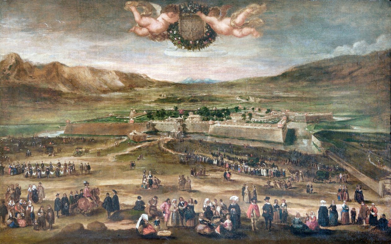 IV. Fülöp belépése Pamplonába 1646 után (olaj, vászon) alkotó: Juan Bautista Martinez Del Mazo