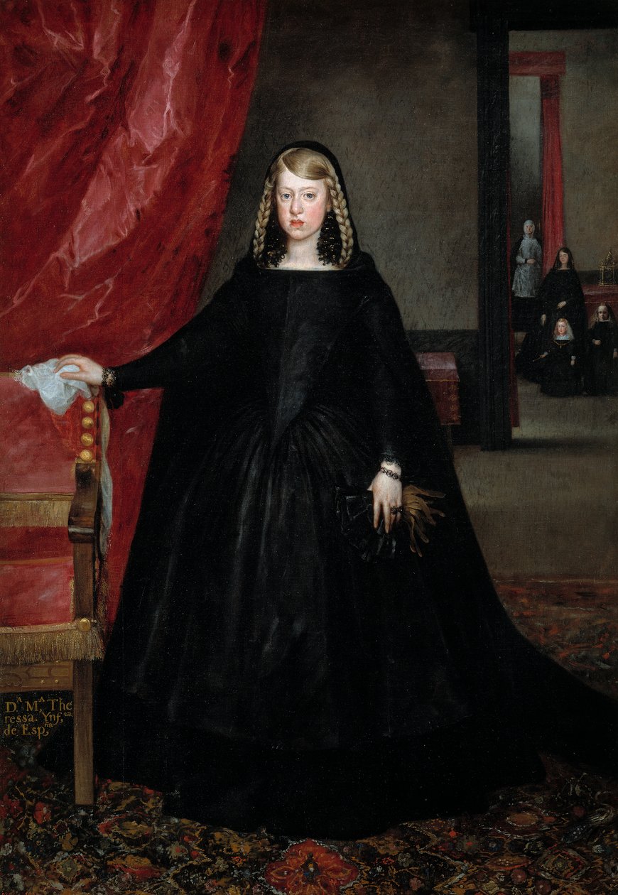 Spanyolul:  A császárné Doña Margarita de Austria gyászruhában. alkotó: Juan Bautista Martinez Del Mazo