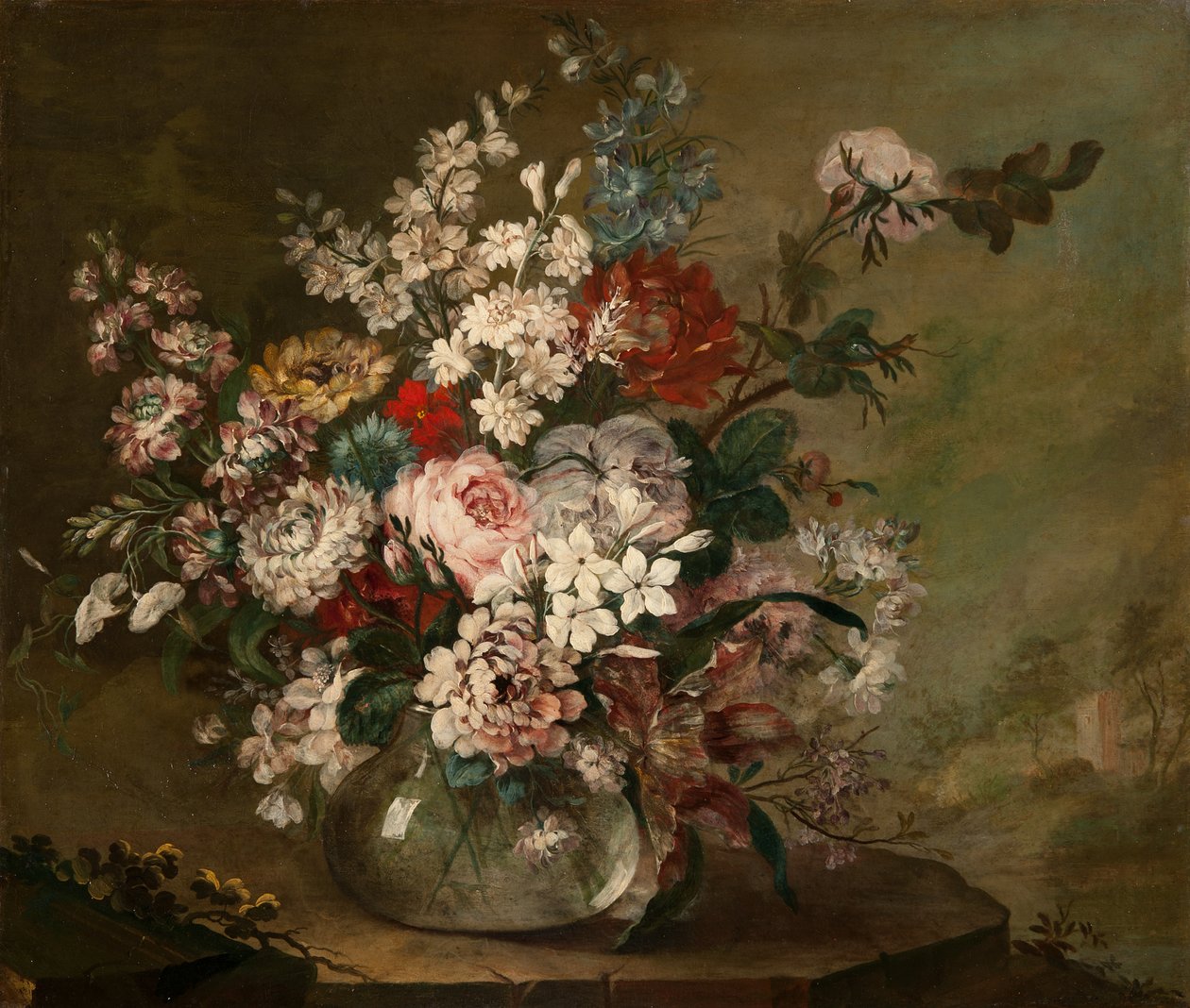 Csendélet virágokkal vázában, 1780-1790 körül alkotó: Juan Bautista Romero