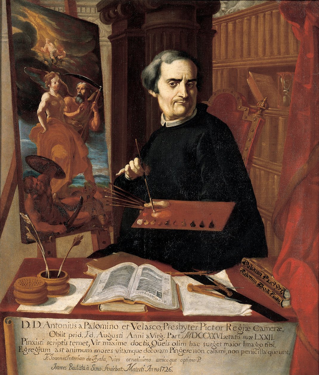 Acisclo Antonio Palomino de Castro y Velasco portréja alkotó: Juan Bautista Simo