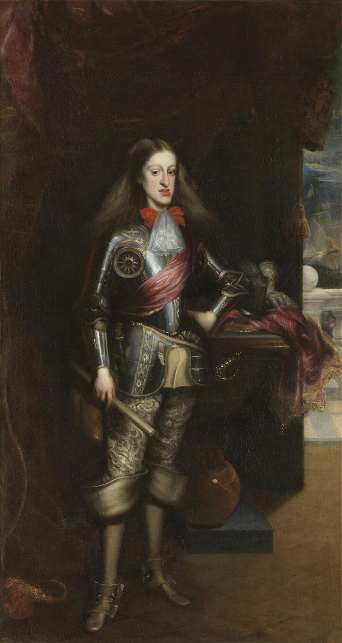 II. Károly páncélban alkotó: Juan Carreño de Miranda